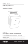 Haier CGDE700AW Clothes Dryer User Manual