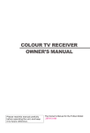 Haier 29FA10-AM TV Receiver User Manual