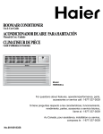 Haier 0010518358 Air Conditioner User Manual