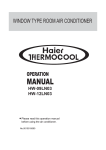 Haier 0010515690 Air Conditioner User Manual