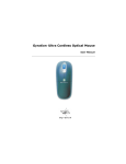 Gyration TM ULTRA CORDLESS OPTICAL MOUSE Mouse User Manual
