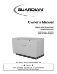 Guardian Technologies 004988-4 Portable Generator User Manual