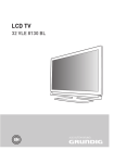 Grundig 32 VLE 8130 BL Flat Panel Television User Manual