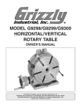 Grizzly G9298 Brush Cutter User Manual