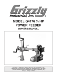 Grizzly G4176 Welder User Manual