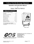 Grindmaster PM45-B Beverage Dispenser User Manual