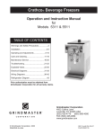 Grindmaster 5311 Beverage Dispenser User Manual