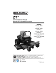 Gravely 915146  ZT 34 Lawn Mower User Manual