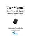Grandstream Networks 286 Telephone User Manual