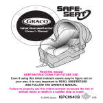 Graco ISPC094CB Baby Carrier User Manual
