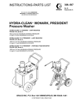 Graco Inc. 308-507 Pressure Washer User Manual