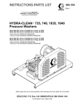 Graco Inc. 1035 Pressure Washer User Manual