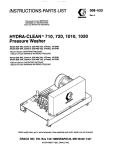 Graco Inc. 1010 Pressure Washer User Manual