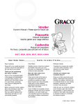 Graco 7427 Stroller User Manual