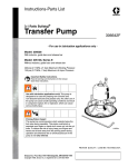 Graco 205148 Water Pump User Manual