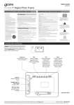 GPX PF702B Digital Photo Frame User Manual