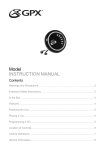 GPX PC108B CD Player User Manual