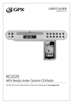 GPX D112B DVD Player User Manual