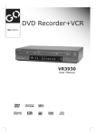 GoVideo VR3930 DVD VCR Combo User Manual