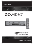 GoVideo DVD/VCR Combo DVD VCR Combo User Manual