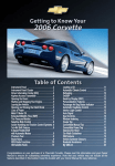 GM 2006 Corvette Automobile User Manual