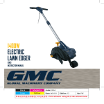 Global Machinery Company EDG3 Edger User Manual