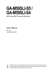 Gigabyte GA-M59SLI-S4 Personal Computer User Manual