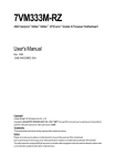 Gigabyte 7VM333M-RZ Computer Hardware User Manual