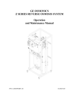 GE Z-12000 Water System User Manual