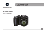 GE X2600 Digital Camera User Manual