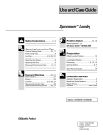 GE WSM2700 Washer/Dryer User Manual