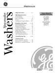 GE WCXH208, WCXH214, WSXH208, WPXH214 Washer/Dryer User Manual