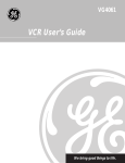 GE VG4061 VCR User Manual