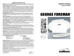 George Foreman GR44VTT Kitchen Grill User Manual