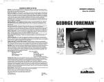 George Foreman GR14BWC Kitchen Grill User Manual