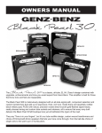 Genz-Benz BP30 Musical Instrument Amplifier User Manual