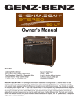 Genz-Benz 80 LT Musical Instrument Amplifier User Manual