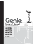 Genie GS-3384 Utility Vehicle User Manual