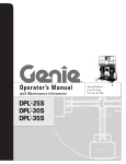 Genie DPL-25S Utility Vehicle User Manual