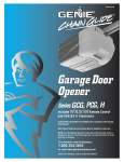 Genie 2040 Garage Door Opener User Manual