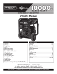 Generac 9801-7 Portable Generator User Manual