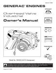 Generac 190/220 Portable Generator User Manual