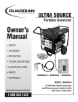 Generac 004583-0 Portable Generator User Manual
