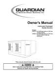 Generac 004373-3 , 004626-2 Portable Generator User Manual