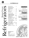 GE Monogram 20 Refrigerator User Manual