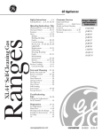 GE LGB356 Range User Manual