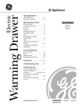 GE JKD910 Food Warmer User Manual