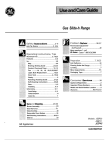 GE JGSP40 Range User Manual