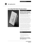 GE IMRSEN-W12 Switch User Manual