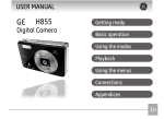 GE H855 Digital Camera User Manual